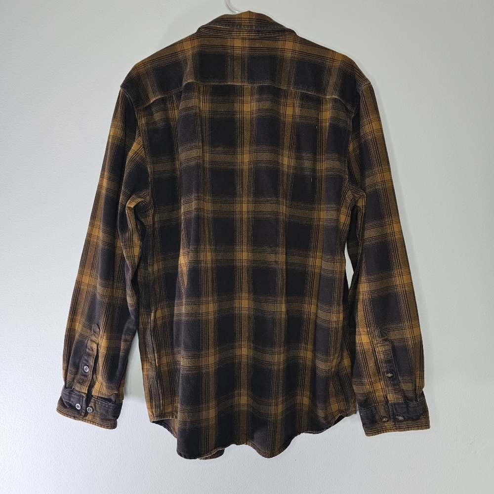 Carhartt Original Fit Plaid Flannel Button Down Shirt Sz L - Picture 7 of 9
